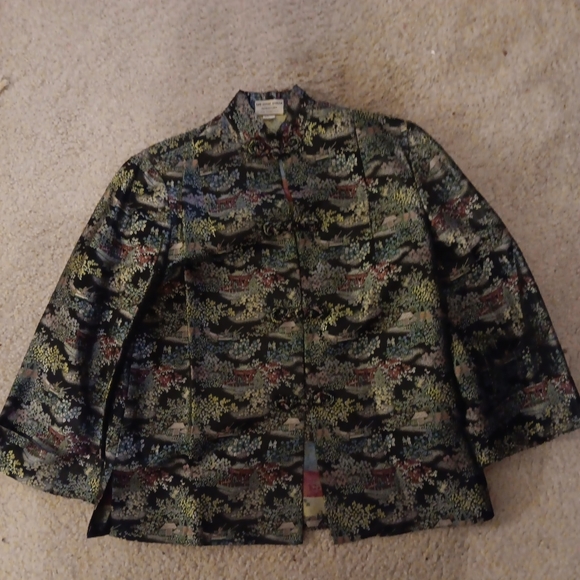 GORGEOUS VTG Royal House Chinatown San Francisco MEDIUM Silk Brocaded Jacket. - Picture 4 of 6